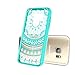 Galaxy S7 Clear Case, AnoKe [Scratch Resistant] Colorful Mandala Flower Acrylic Hard Rubber TPU Bumper Hybrid Slim Fit Protector For Samsung Galaxy S7 TM Mint