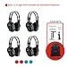 4 Pack of DVD Wireless Headphones, Car Kids Headphones, IR Headphones for Car Entertainment System, Wireless IR Headphones with Dual Channel