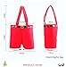Homecube Large Size Christmas Candy Bag Wine Holders Santa Pants Gift and Treat Bags with Handle Portable Candy Gift Baskets Gift Wrap for Wedding, Pack of 6 (10
