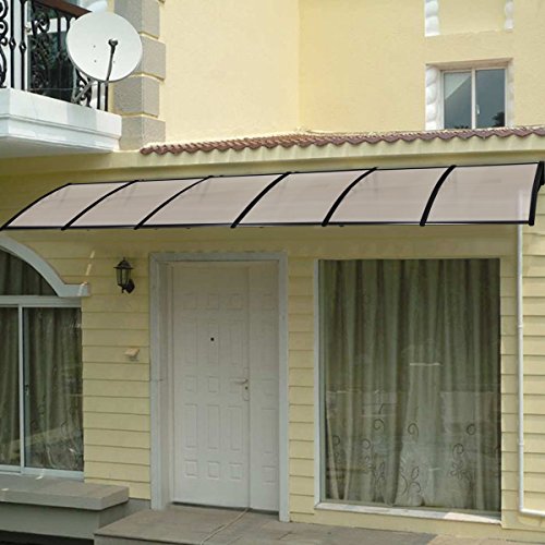Tangkula 40"x 80" Window Awning Modern Polycarbonate Cover Front Door