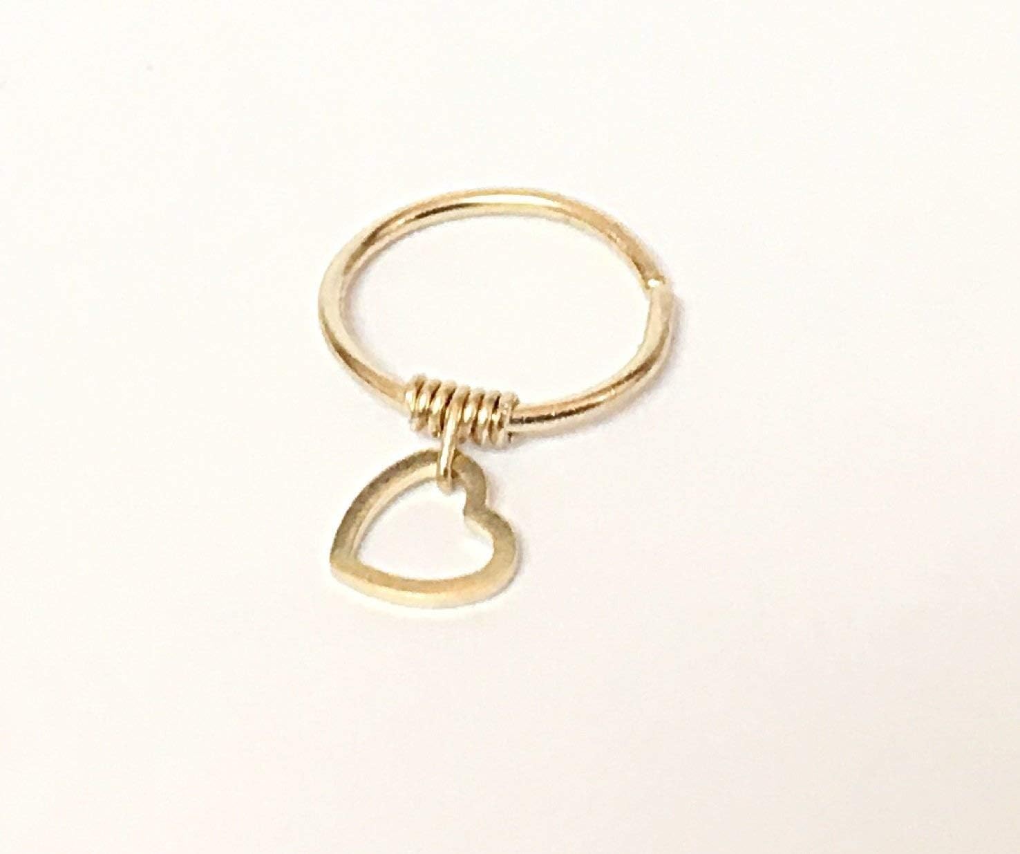 Cartilage Earring Helix Hoop Solid Gold 14K 18K