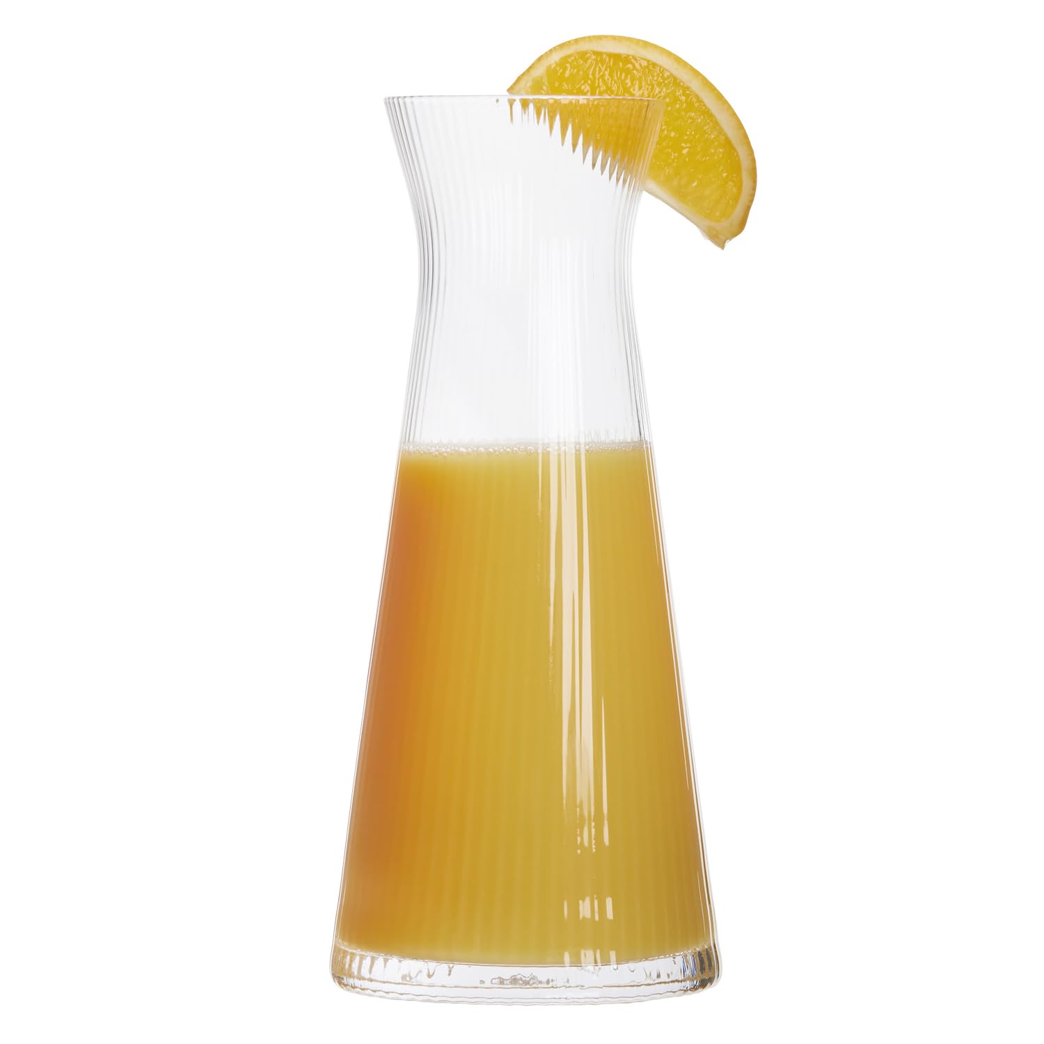 Anton Studio Designs Empire Handmade Water Carafe for Serving Water, Juice, and Beverages - 1200 ml - Clear