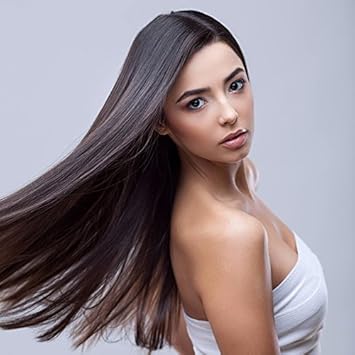 Zhudj Wig Female Long Straight Hair Girl Transmit Pin Knots In A