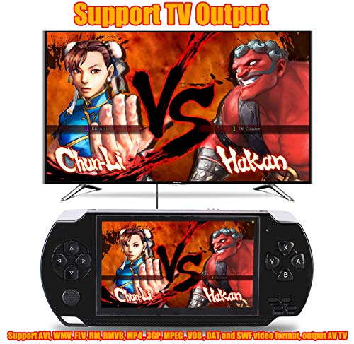 EDCsalute Handheld Game Console, Built-in 1200 Classic Games 4.3’’ HD Screen Retro Gaming System, Support TV Output… - Image 3