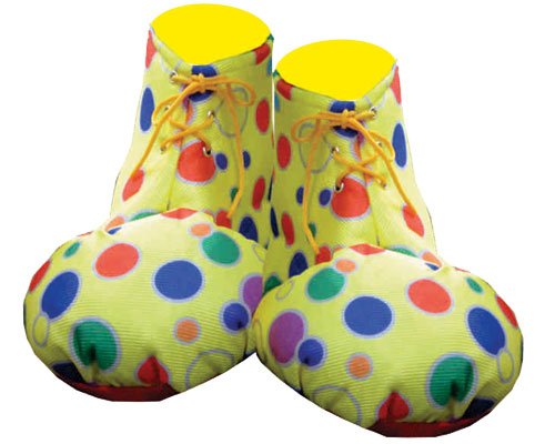 Adult Yellow Clown Shoe Covers By Dress Up America