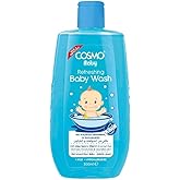 Refreshing Baby Wash 500ml | 16.90 fl.oz, Body Cleanses, Moisturiser, Nourishes, Sulfates Free, Parabens Free, Phthalates Free, Daily Use, All Skin Types, New Born Baby Washes