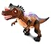 Mozlly Value Pack Set of 2 T-Rex (Green & Brown) Remote Control Dinosaur -Electronic Toy Walking Roaring Robot Dino Lights Up w/ Sound Discovery Learning Action Figure Size: 18.5 x 8 x 5.5 inches