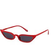 ADE WU Retro Cat eye Sunglasses for Women Cute Small Narrow Skinny Sexy 50s 60s Stylish Cateye Sun Glasses