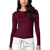 Adar Underscrubs for Women - Long Sleeve Underscrub Comfort Tee