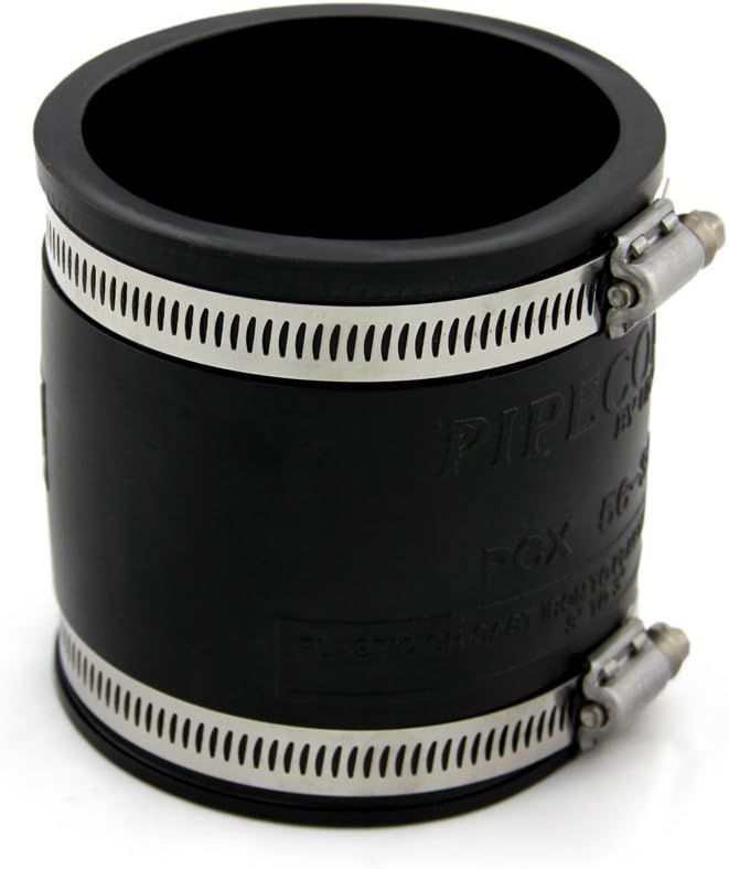 Flexible Coupling - 3.0" X 3.0" - Black