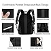 Tocode Business Travel Laptop Backpack 15.6 Inch, Computer Backpack School Backpack with USB Charging Port&Headphone Hole Anti-Theft Water Resistant College Backpack for Women & Men–Black Update