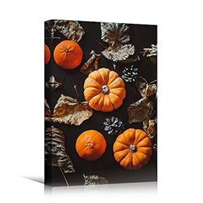 signwin Canvas Wall Art Pumpkins Farmhouse/Country Food Fun...