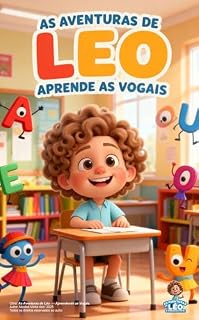 Livro As Aventuras de Leo: Aprendendo as vogais