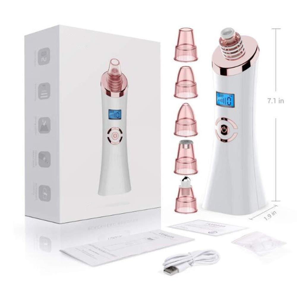 Amazon.com : Limpiador de Poros, Eliminador de Puntos Negros 5 Niveles de la Succión con USB Carga Portátil para Eliminación de Espinillas y Acné, ...