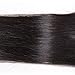 Unice Hair Malaysian Straight Virgin Human Hair 4X4 Lace Closure Natural Color (18inch, Middle Part)