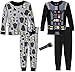 Star Wars Little Boys' Vader Costume 4-Piece Pajama Set with FlashLight, 4