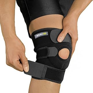 Bracoo Knee Support Brace – Adjustable Compression Patellar Pad for Arthritis, Running, and Injury Recovery