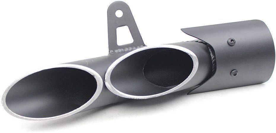 MGOD Motorcycle Slip On Exhaust Universal 1.5''-2'' Mufflers for Street Sport Bike DB Killer (Dual)