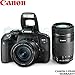Canon EOS Rebel T7i DSLR Camera with 18-55mm is STM and 55-250mm Lens with Altura Photo Advanced Accessory and Travel Bundle