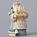 Foundations Santa with Christmas Trees Stone Resin Figurine, 7.75”