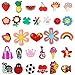 PP OPOUNT 30 Pieces Different PVC Shoe Charms for Croc& Jibbitz Bands Bracelet Wristband