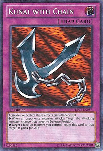 Yu-Gi-Oh! - Kunai with Chain (BP01-EN087) - Battle Pack: Epic Dawn - 1st Edition - Starfoil Rare