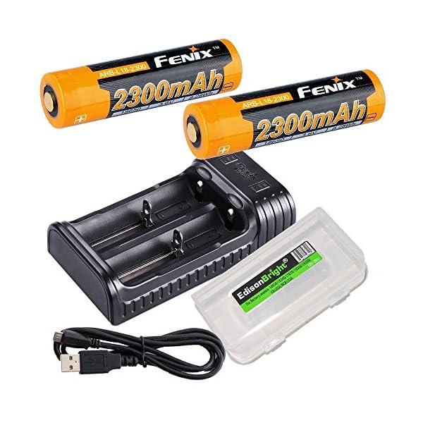 Fenix-ARE-X2-battery-charger-two-Fenix-ARB-L18-2300-18650-batteries-with-EdisonBright-Battery-carry-case-bundle