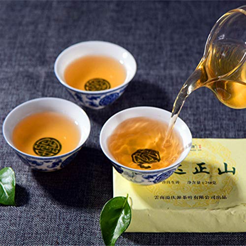 HELLOYOUNG Pu Erh-Tee 250 g Yunnan Bada Zhengshan Alter roher Pu'er-Tee Sheng Alter Puer-Tee Grüner Tee Pu-Erh-Tee MengHai Chinesischer Tee Gesunder Puerh-Tee Grüner guter Sheng Cha – Bild 6
