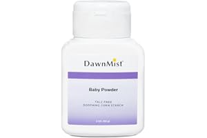 Dukal DawnMist Baby Powder with Cornstarch, 2 oz – Pack of 96 – Gentle, Talc-Free Powder for Soft Skin, Diaper Rash Relief, and Everyday Use