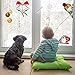 Christmas Window Sticker Holiday Decorative No Glue Christmas Window Clings with Snowflake Snowman Santa Claus Merry Christmas Sign for Kids 17.7-inch by 32.7-inch (45×83CM)