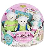 Li'l Woodzeez 4-Piece Animal Figurine Set with Storybook - Snipadoodles Sheep Family