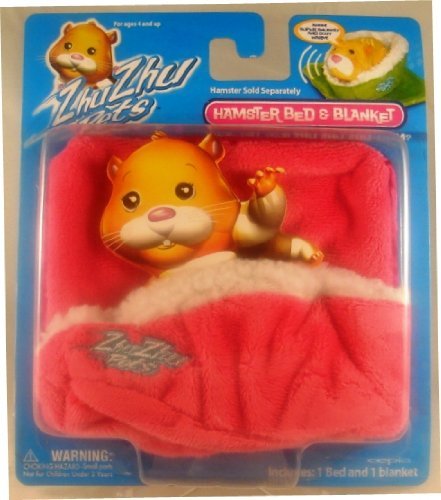 Zhu Zhu Pets Hamster Blanket and Bed - Pink