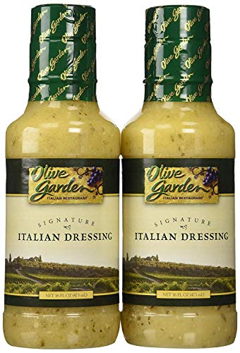 Olive Garden Signature Italian Dressing (Pack of 2) 16 oz Size (4 Pack)