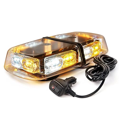 LED Strobe Beacon Xprite 12 Inch White Light - Flashing Emergency Hazard Warning Amber Outdoor Strobe Light - Foto 8