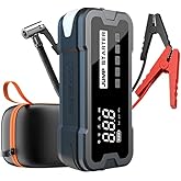 Portable Car Jump Starter with 150PSI Air Compressor 4000A Peak -24000mAh Jumper & Tire Inflator,12V Car Battery Jump Starter(All Gas/9L Diesel), Type-C, with LCD Display & LED Light |Columbuzzsale