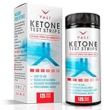 Ketone Test Strips for Ketones Testing - 125 Pack Keto Urinalysis Tester Strips Kit for Ketogenic, Paleo, Atkins & Low Carb Diets. Premium Ketosis Testing, Accurate Measurement of Ketone Urine Levels