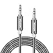 Meidong Aux Cable 3.5mm Premium Auxiliary Audio Cable (4'/1.2 m) with Gold Plated Connectors for Headphones, Speakers, iPhones, iPads, Home/Car Stereos and More