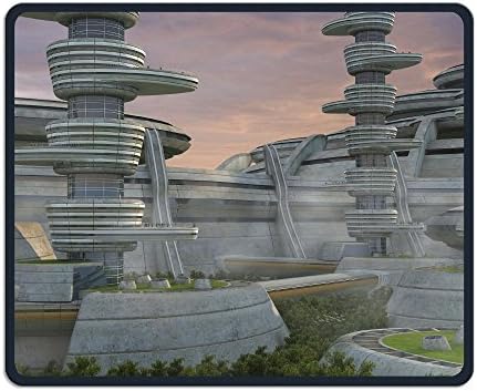 Mouse Pad Sience Stone Building Rectangle Non-Slip 9.8in11.8 In Unique Designs Gaming Rubber Mousepad Stitched Edges Mouse Mat