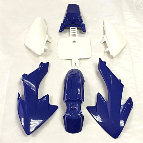XKMT-Motorctcly Blue Plastic Fender Kit Body Work Fairing Kit Compatible With Honda CRF XR XR50 CRF50 Clone 125CC Pit Dirt Bike [B01BG1QIFM] - Thumbnail 2