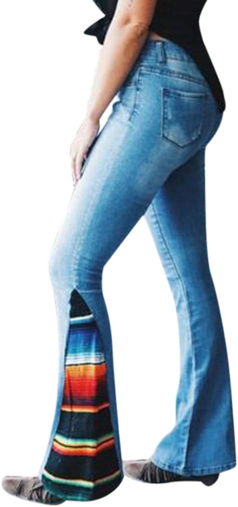 color blocking jeans