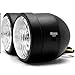 Krator Black Twin Headlight Motorcycle Double Dual Lamp Street Fighter Naked Dominator