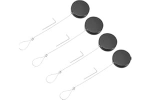 MECCANIXITY 3.3ft Retractable Cable Lock with Latch Remote Control Security Lock with Adjustable Cord Tether Anti Theft for L