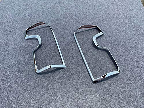 For Chevrolet Silverado Accessories 2019-2020 Chrome Rear Tail Light Taillight Lamp Cover Trim 2pcs