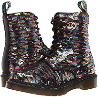 dr martens 1460 pascal boots in rainbow sequin