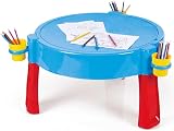 DOLU 3 in 1 Sand and Water Pit Drawing Table Outdoor Toy Blue view 4