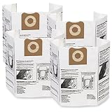 WORKSHOP Wet Dry Vacuum Bags WS32200F2 Fine Dust Collection Shop Vacuum Bags (2-Pack / 4 Shop Vacuum Bags), Bag Filter For WORKSHOP 12-Gallon To 16-Gallon Shop Vacuum Cleaners