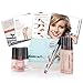 Luminess Air Aqua & White Legend Airbrush System with 5-Piece Silk 4-IN-1 Deluxe Airbrush Foundation & Cosmetic Starter Kit, Medium