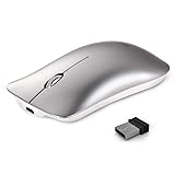Wireless Mouse, Inphic Slim Silent Click Rechargeable 2.4G Wireless Mice 1600DPI