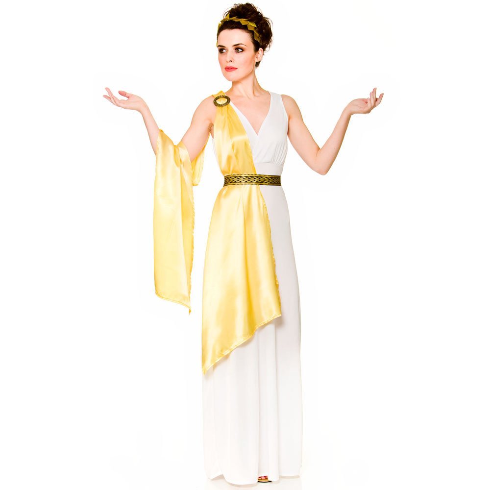 Wicked Costumes Adult Womens Greek Goddess Fancy Dress Costume – Ancient Mythology Toga Party Outfit - Large (UK 18-20)