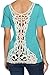 Zeagoo Women Sexy Summer Backless Lace Hollow Blouse T Shirt Tops